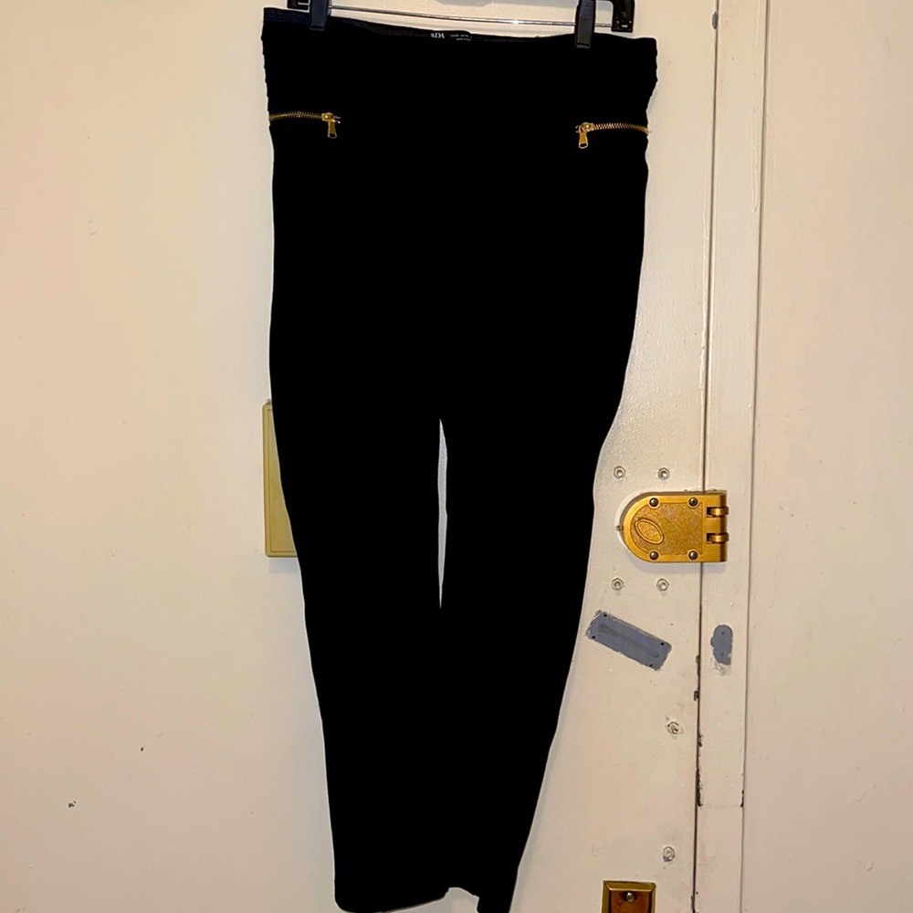 Zara Stretchy pants with the  gold zipper